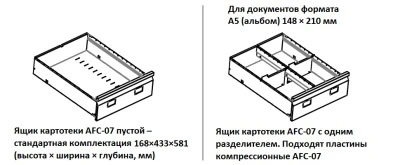 Картотечный шкаф Практик AFC-07