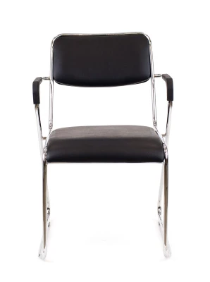 Кресло Fix Plus Chrome (экокожа черная)